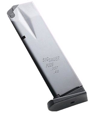Sig Sauer 10 Round 40 S&W/357 Sig Magazine for Sig P226, Blued, Steel