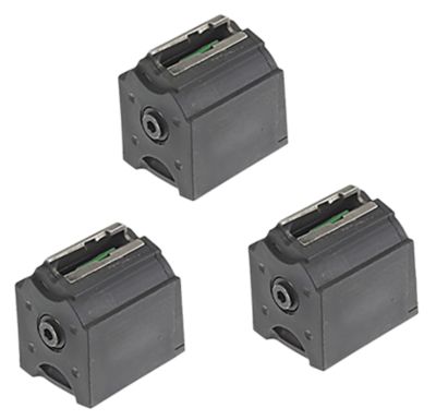 Ruger BX-1 10 Round 22 LR Rotary Magazine Value Pack for Ruger 10/22, Black, Plastic, Left Hand, 3-Pack