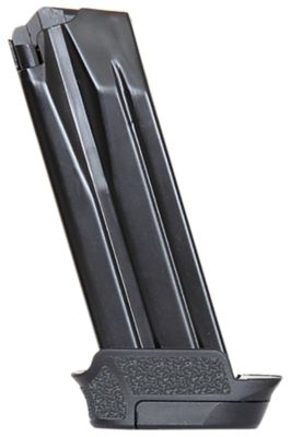 HK 15 Round 9mm Luger Magazine for HK VP9SK/P30SK, Black, Steel