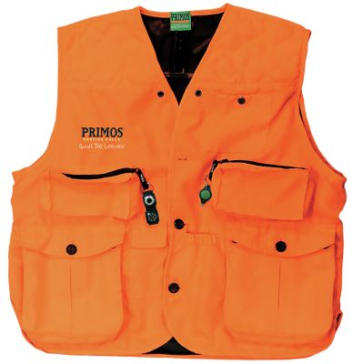 Primos Adult Gunhunter's Hunting Vest with Compass and LED Light, Large, Blaze Orange
