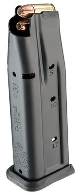Springfield Armory 17 Round 9mm Luger Magazine for Springfield 1911 Prodigy, Double Stack, Black, Steel
