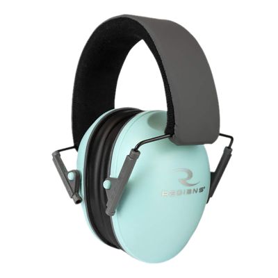 Radians Women's Lowset Over-the-Head Passive Earmuffs, 21 dB Noise Reduction Rating, Aqua Blue/Black, 1 Pair