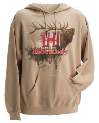 Hornady Men's Elk Poly/Cotton Hoodie, 2XL, Tan/Khaki