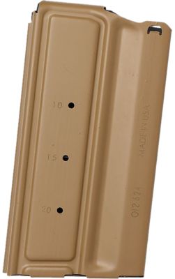 Sig Sauer 20 Round 277 Sig Fury/6.8x51mm/6.5 Creedmoor/7.62 NATO Magazine for MCX-Spear, Double Stack, Coyote Tan