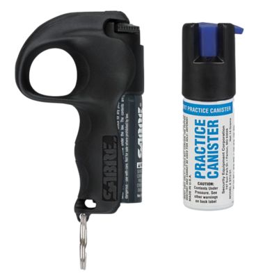 Sabre Quick-Grip Pepper Spray, 12 ft. Range, 0.54 oz., Black