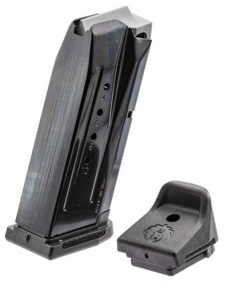 Ruger 10 Round 9mm Luger Magazine for Ruger Security-9 Compact, Black, Oxide Steel
