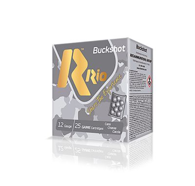 Rio Ammunition 12-Gauge Royal Buck 9-Pellet Buckshot Shotgun Shells, #1, 2.75 in., 25 Rounds