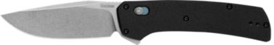Kershaw 3.40 in. Layup Drop Point Folding Knife, Stonewashed D2 Steel Blade, Black GFN Handle