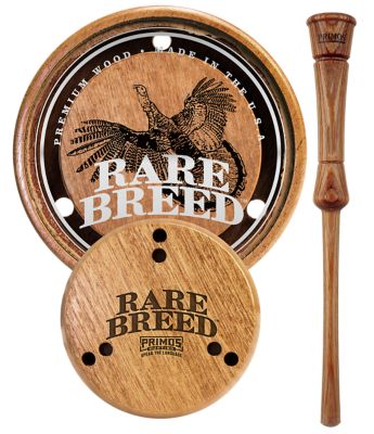 Primos Rare Breed Friction Turkey Call, Natural Glass/Wood