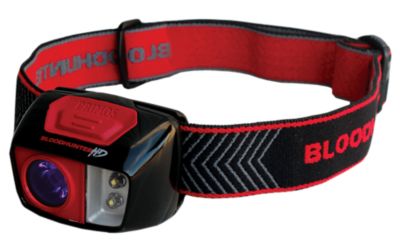 Primos 200-Lumen Bloodhunter HD Headlamp with White LED Bulb, Black/Red