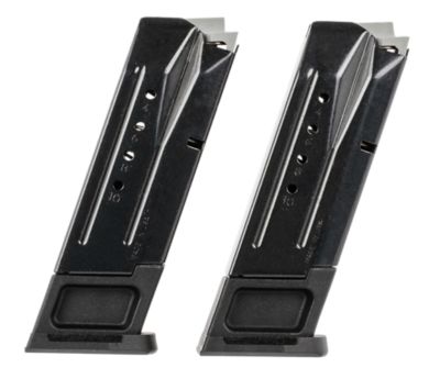Ruger 10 Round 9mm Luger Magazine Value Pack for Ruger Security-9, Black, Oxide Steel, 2-Pack