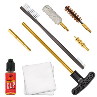Otis 9mm Cleaning Kit for 9mm/.375/.38 Cal Pistols, Yellow, Plastic Box Case