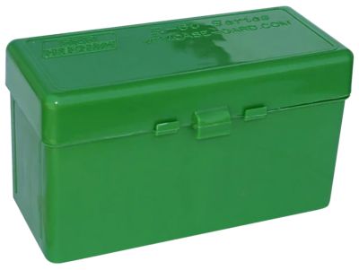 MTM .270 Winchester/.25-06 Remington/.30-06 Springfield Flip-Top Polypropylene Ammo Box, Holds 60 Rounds, Green