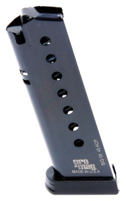 ProMag Standard 8 Round 45 ACP Magazine for Sig P220, Blued, Steel
