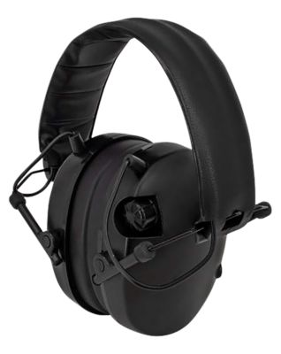 Radians 230-EHP Slim Electronic Over-the-Head Earmuffs, 23 dB Noise Reduction Rating, Black, 1 Pair