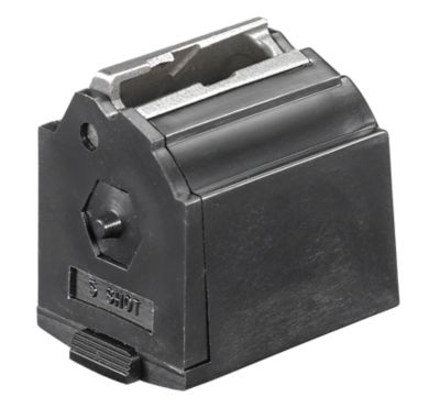 Ruger BX-15 5 Round 22 LR Magazine for Ruger 10/22/SR/American Rimfire/ 77/Charger 22LR, Black, Rotary