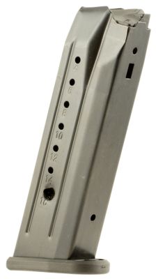 ProMag Standard 15 Round 9mm Luger Magazine for Ruger SR, Blued, Steel