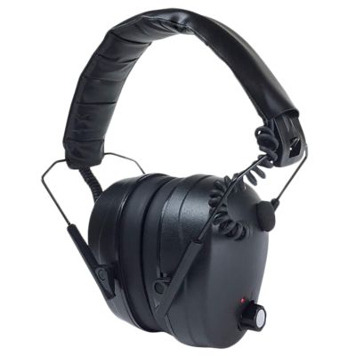 Radians Tactical 432EHP Over-the-Head Electronic Polymer Earmuffs, 26 dB Noise Reduction Rating, Black, 1 Pair