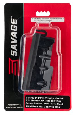 Savage 3 Round 338 Win Mag/7mm Rem Magazine for Savage Axis/Apex/10/110/11/16, Blued, Detachable