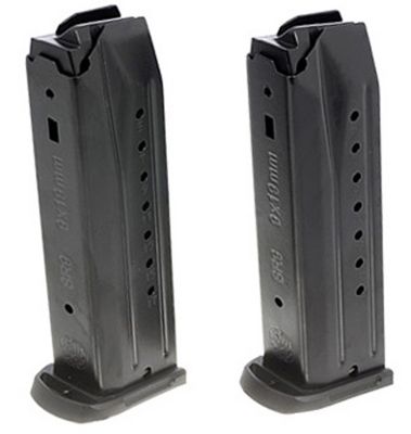 Ruger 17 Round 9mm Luger Magazine Value Pack for Ruger SR/SRc/9E, Blued, 2-Pack