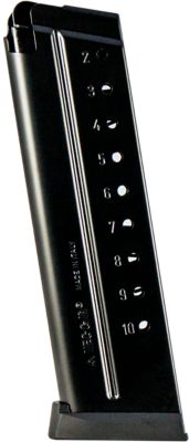 MEC-GAR 10 Round 9mm Luger Magazine for 1911 Government, Blued w/Anti-Friction Coating, Carbon Steel