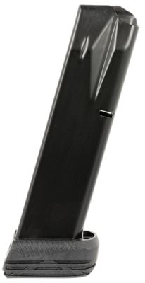 MEC-GAR 20 Round 9mm Luger Magazine for Beretta 92FS/M9/92G/92X, Extended, Black, Carbon Steel