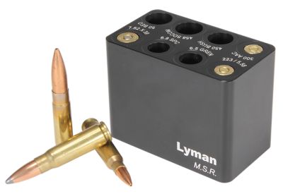 Lyman MSR Ammo Checker Block, Multi Rifle Firearm, Black
