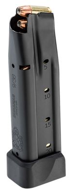 Springfield Armory 20+1 Round 9mm Luger Magazine for Springfield 1911 Prodigy, Double Stack, Black, Steel