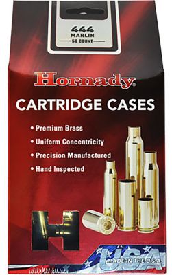 Hornady Unprimed Rifle Cases, 444 Marlin, Brass, 50-Rounds