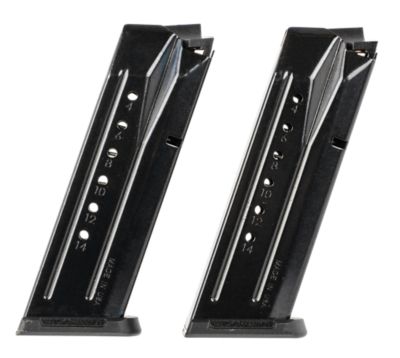Ruger 15 Round 9mm Luger Magazine Value Pack for Ruger Security-9, Black, Oxide Steel, 2-Pack