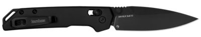 Kershaw 3 in. Mini Iridium Spear Point Folding Knife, Plain Stonewashed D2 Steel Blade, Ice Blue Anodized 6061-T6 Handle