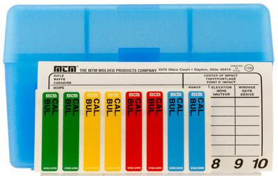MTM Multi-Caliber Case-Gard R-50 Polypropylene Ammo Box, Holds 50 Rounds, Clear