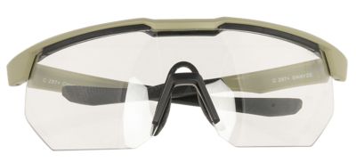 Radians Adult Oversized Safety Glasses, Clear/Tan