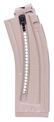 Mauser Rimfire 22 Round 22 LR Magazine for Mauser M-15, Tan, Polymer