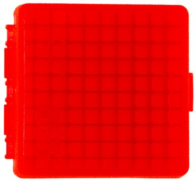 MTM .22 WMR/.17 HMR Case-Gard P-100 Polypropylene Flip-Top Ammo Box, Holds 100 Rounds, Red