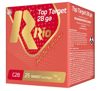 Rio Ammunition 28-Gauge Top Target 8-Shot Shotgun Shells, 2.75 in., 3/4 oz., 25 Rounds
