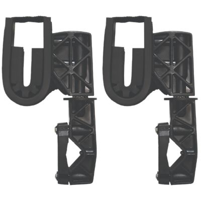 Rugged Gear Single Hook Nylon ATV Gun Mounts for Rifles/Shotguns, Black, 2-Pack