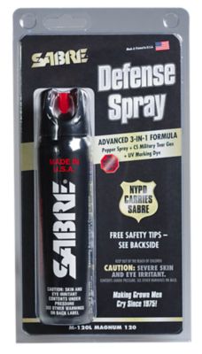Sabre Self Defense Police Magnum Pepper Spray, 8-10 ft. Range, 4.36 oz.