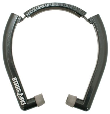 Otis Adult Ear Shield Earplugs, 26 dB Noise Reduction Rating, Behind The Neck, Gray, 1 Pair