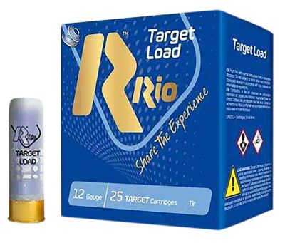 Rio Ammunition 12-Gauge Target Load High Velocity 9-Shot Shotgun Shells, 2.75 in., 1-1/4 oz., 25 Rounds