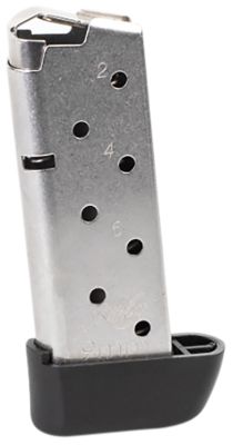 Kimber 7 Round 9mm Luger Magazine for Kimber Micro 9, Extended, Silver, Stainless Steel