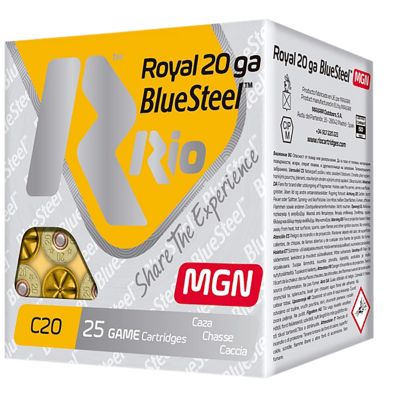 Rio Ammunition 20-Gauge BlueSteel Royal 2-Shot Shotgun Shells, 3 in., 1 oz., 25 Rounds