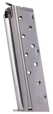 MEC-GAR 9 Round 9mm Luger Magazine for 1911 Government, Nickel, Carbon Steel