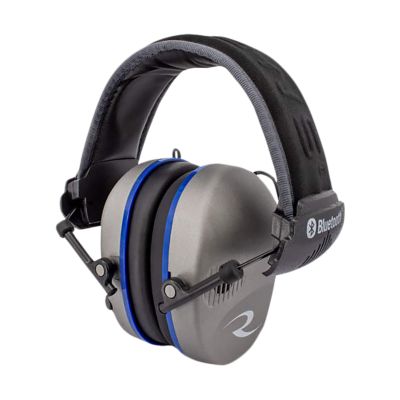 Radians R-3700 Quad Mic Over-the-Head Electronic Polymer Earmuffs, 24 dB Noise Reduction Rating, Pewter/Black, 1 Pair