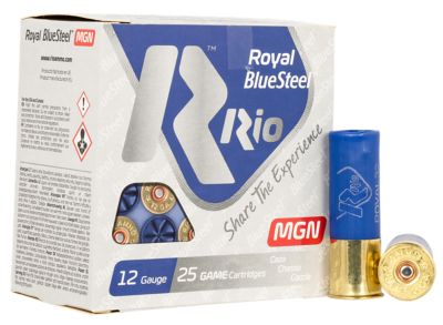 Rio Ammunition 12-Gauge Royal BlueSteel 3-Shot Shotgun Shells, 3 in., 1-1/8 oz., 25 Rounds