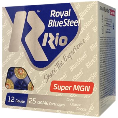 Rio Ammunition 12-Gauge BlueSteel Royal 3-Shot Shotgun Shells, 3 in., 1-3/8 oz., 25 Rounds