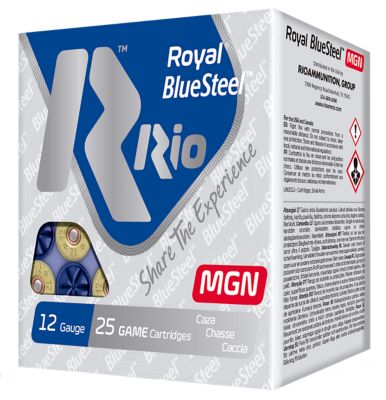 Rio Ammunition 12-Gauge Royal BlueSteel Magnum 4-Shot Shotgun Shells, 3 in., 1-1/4 oz., 25 Rounds