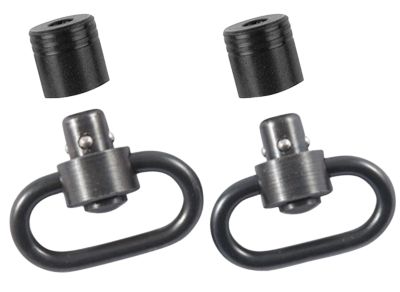 Outdoor Connection Push Button Swivel Set, 1 in., Black Steel