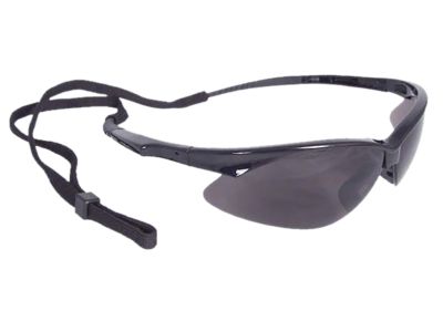 Radians Adult Outback Anti-Fog Shooting Glasses, Smoke Gray/Black