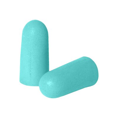 Radians Adult Resistor Foam Earplugs, 32 dB Noise Reduction Rating, In The Ear, Aqua Blue, 25 Pairs